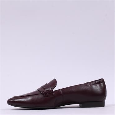Paul Green Pointed Toe Penny Loafer - Wine Leather